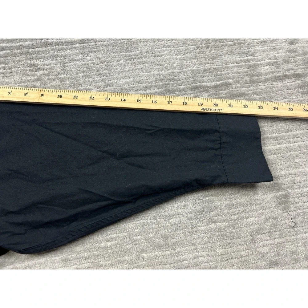 David Taylor‎ Shirt Mens 3XL Black Button Up Long Sleeve Cotton Blend Casual - Picture 6 of 12